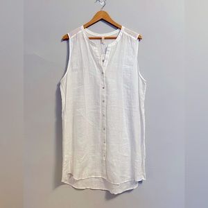 NWT Eileen Fisher Sleeveless Linen Tunic